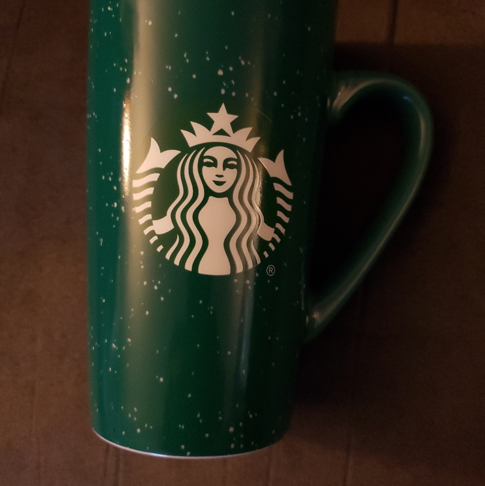 Starbucks 2020 Green and White Speckle Coffee Mug 16oz fl.